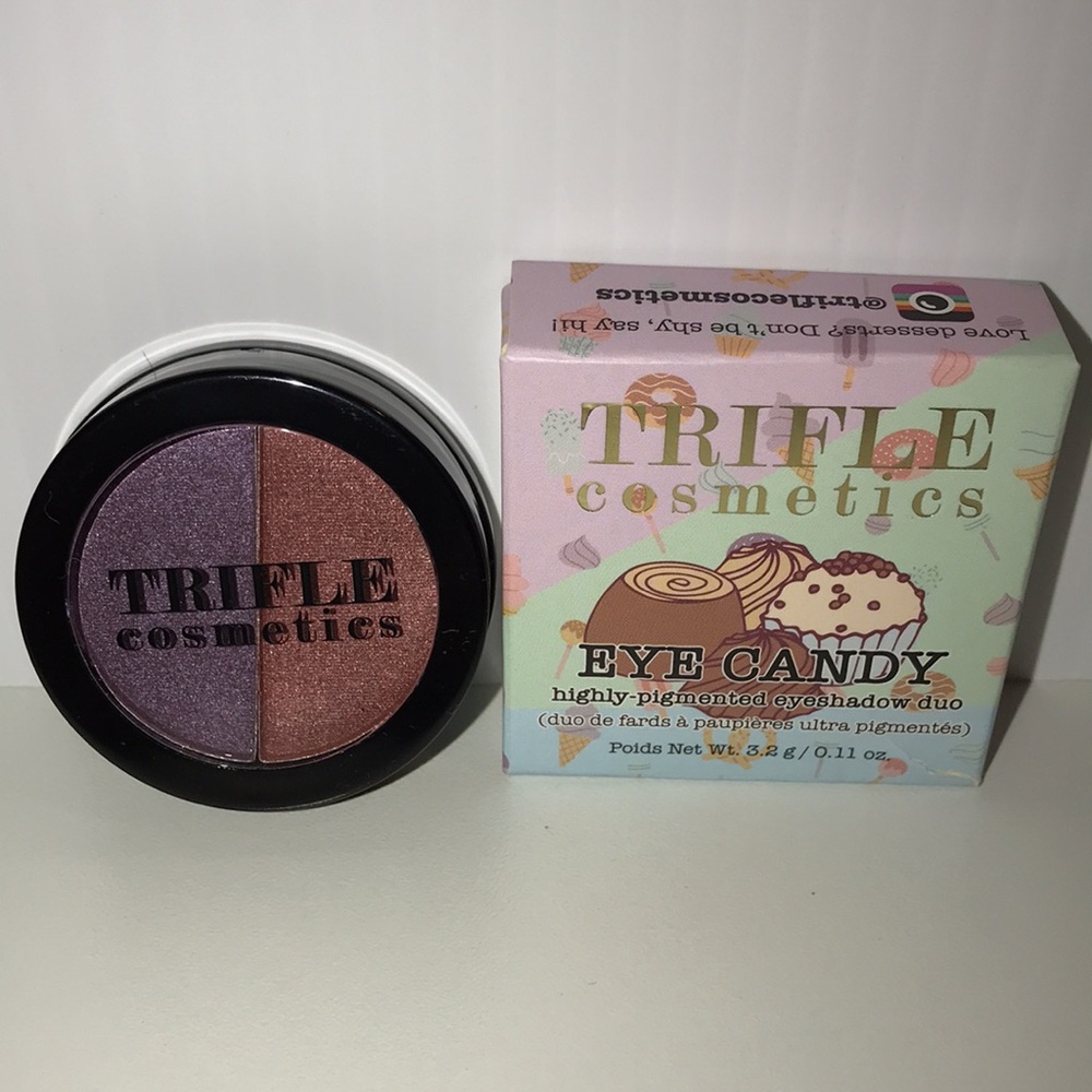 Trifle cosmetics eye candy highly pigmented shadow duo  in sorbet NEW